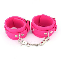 Силиконовые наручники Silicone hand cuff pink