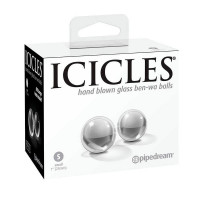 Вагинальные шарики Pipedream Icicles стеклянные, 25 мм