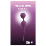 Вагинальные шарики Sweet Em на мягком соединении, фиолет, 17 х 3.3 см