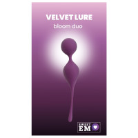 Вагінальні кульки Sweet Em на м'якому з'єднанні, фіолет, 17 х 3.3 см