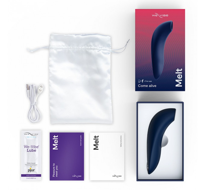 Вакуумный вибратор для пар We-Vibe MELT Blue