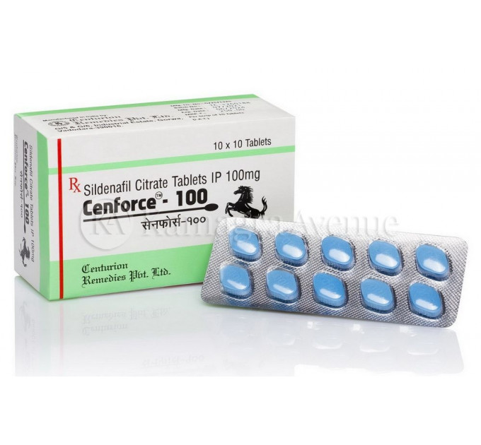 Збудливі таблетки для чоловіків CENFORCE 100 мг Сілденафіл (ціна за пластину 10 таблеток)