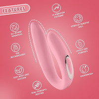 Вибратор для пар Chisa Aphrovibe Yours And Mine, розовый