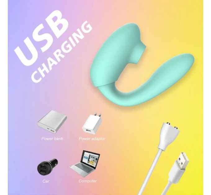 Вібратор подвійної стимуляції Every Night Toys вакуум з ефектом посмоктування та стимуляція точки G