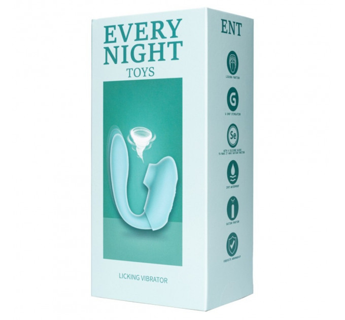 Вібратор подвійної стимуляції Every Night Toys вакуум з ефектом посмоктування та стимуляція точки G