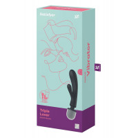 Вибратор-микрофон Satisfyer Triple Lover тройное действие, серый