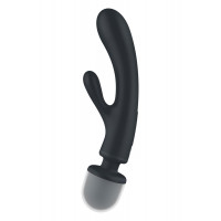 Вибратор-микрофон Satisfyer Triple Lover тройное действие, серый
