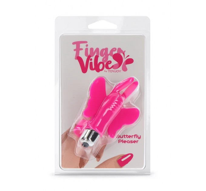 Вибратор на палец ToyJoy Butterfly Pleaser, розовый