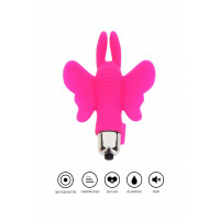 Вібратор на палець у вигляді метелика ToyJoy Butterfly Pleaser, рожевий