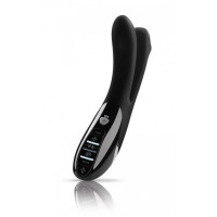 Вибратор вагинально-анальный Mystim Tingling Aparte E-Stim, с электростимуляцией, черный