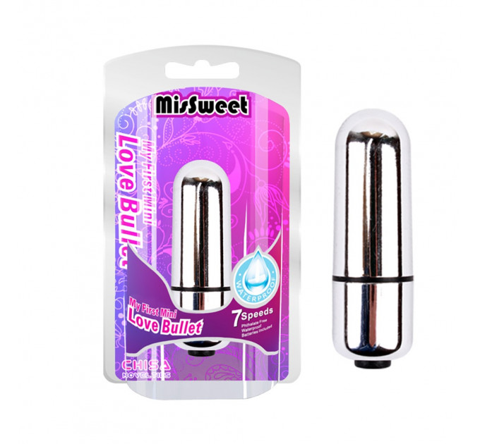 Віброкулька Chisa MisSweet Love Bullet, сріблястий