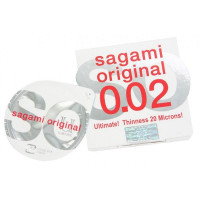 Японский ультратонкий презерватив Sagami 0.02 полиуретановый (цена за 1 шт.)