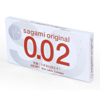 Японский ультратонкий презерватив Sagami 0.02 полиуретановый (цена за 1 шт.)