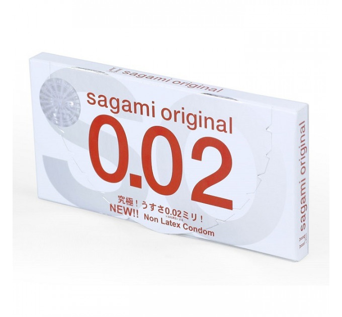 Японский ультратонкий презерватив без латекса 0.02 Sagami