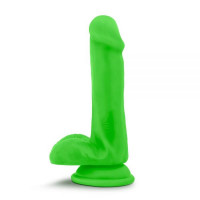 T331187 Фаллоимитатор с двойной плотностью NEO ELITE COCK W. BALLS NEON GREEN