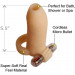 Насадка для пенісу Pipedream Real Feel Penis Enhancer з віброкулею, бежева