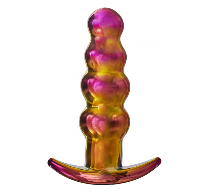 Анальная пробка с вибрацией стеклянная Dream Toys GLAMOUR GLASS