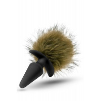 Анальна пробка з помпоном POM PLUGS BROWN