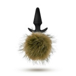 Анальная пробка с помпоном POM PLUGS BROWN