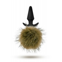 Анальная пробка с помпоном POM PLUGS BROWN Анальная пробка с помпоном POM PLUGS BROWN