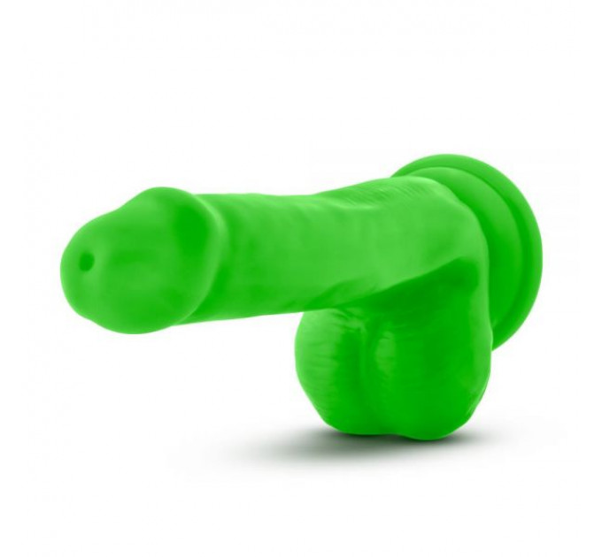 T331187 Фаллоимитатор с двойной плотностью NEO ELITE COCK W. BALLS NEON GREEN