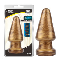 Большая анальная пробка Chisa Dark Muscle Gold