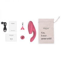Инновационный бесконтактный cтимулятор Womanizer Duo Raspberry