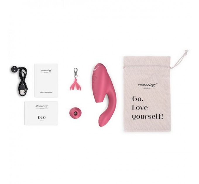 Инновационный бесконтактный cтимулятор Womanizer Duo Raspberry