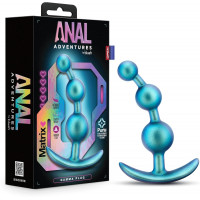 Анальная елочка Blush Anal Adventures голубая, 13.3 х 3.2 см