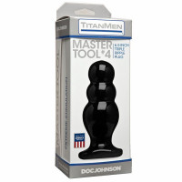 Анальная пробка Doc Johnson Master Tool #4 для фистинга, черная