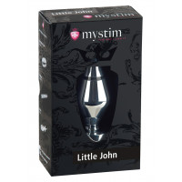 Анальна Пробка металева з електростимуляцією mystim little john