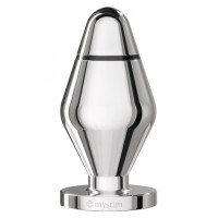 Анальная Пробка металлическая с электростимуляцией mystim little john