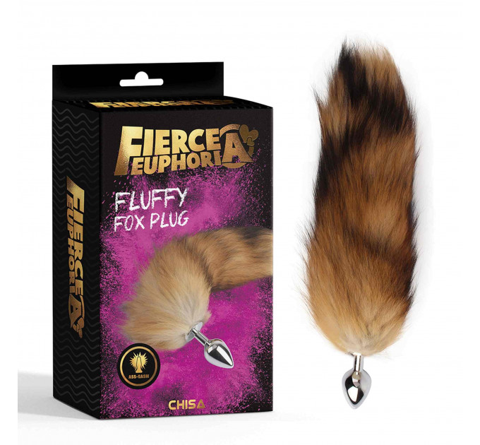 Анальная пробка Chisa Fierce Euphoria Fluffy fox Plug с хвостом лисицы