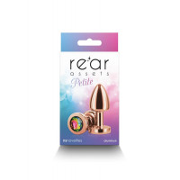 Анальная пробка с кристаллом NS Novelties Rear Assets Petite, золотая