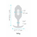 Анальная пробка с вибрацией b-Vibe VIBRATING SNUG PLUG размер L, синяя