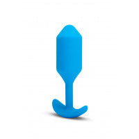 Анальная пробка с вибрацией b-Vibe VIBRATING SNUG PLUG размер L, синяя