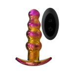 Анальная пробка с вибрацией стеклянная Dream Toys GLAMOUR GLASS