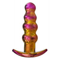 Анальная пробка с вибрацией стеклянная Dream Toys GLAMOUR GLASS