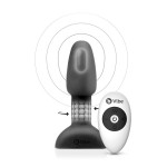 Анальная пробка с вибрацией и вращающимися шариками Rimming Petite B-Vibe, с пультом, черная