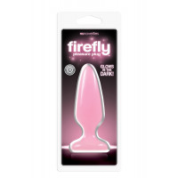 Анальна пробка світиться NS Novelties FIREFLY PLEASURE PLUG MEDIUM PINK