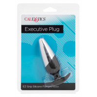 Анальна пробка силікон метал чорна Executive Plug California Exotic