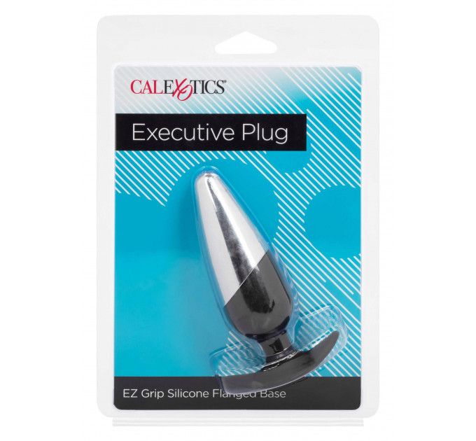 Анальная пробка силикон металл черная Executive Plug California Exotic
