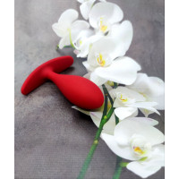 Анальная пробка Loveshop anal plug L RED 9.5 см *2.9 см