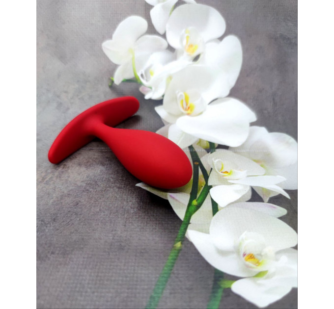 Анальная пробка Loveshop anal plug L RED 9.5 см *2.9 см