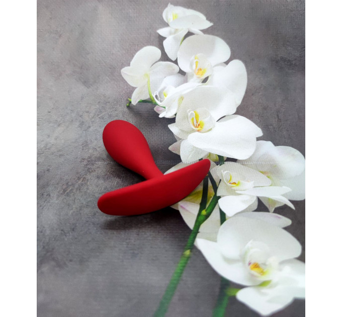 Анальная пробка Loveshop anal plug L RED 9.5 см *2.9 см
