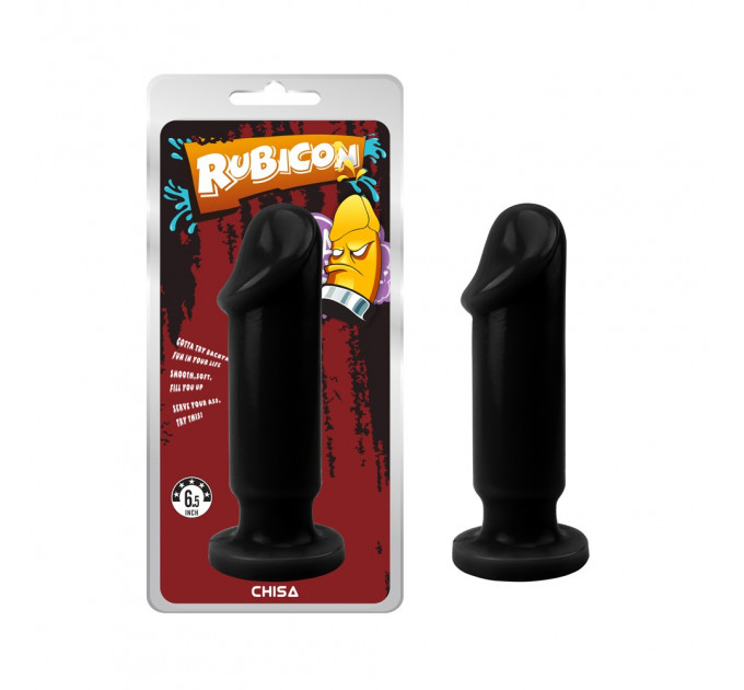 Анальный плаг Chisa Rubicon 6,5 на присоске, черный