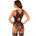 Комбінезон сітка з візерунком Obsessive F239 чорний, S/M/L