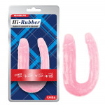 Фаллоимитатор двойной Chisa Hi-Rubber 13 Inch Dildo, розовый
