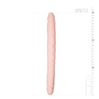 ET081SKN Фаллоимитатор с двумя концами Easytoys реалистичный, беж, 30 см