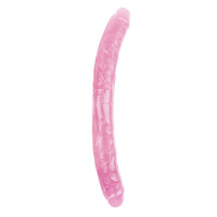 Фаллоимитатор двухсторонний реалистичный Chisa Hi-Rubber, розовый